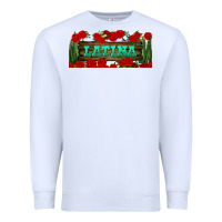 White latina libbey glass Premium Sweatshirt - BundleAndBundleShop