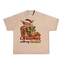 Cow And Calves Christmas With My Family Urban Heavy Tee | Teevron