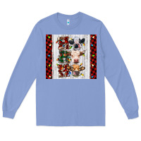 Colony Blue ho ho ho christmas cow Long Sleeve Tee - RanaPortraitStore