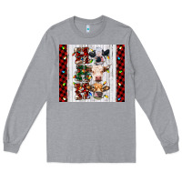 Heather Grey ho ho ho christmas cow Long Sleeve Tee - RanaPortraitStore