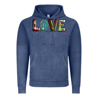Vintage Denim love christmas gemstone Vintage Hoodie - AdoDesignShop