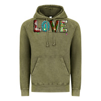 Vintage Olive love christmas gemstone Vintage Hoodie - AdoDesignShop