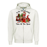 Oatmeal Heather its the most wonderful time of the year Zipper Hoodie - FaDigitalArtStudio