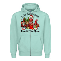 Seafoam its the most wonderful time of the year Zipper Hoodie - FaDigitalArtStudio