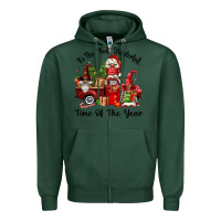 Sports Green its the most wonderful time of the year Zipper Hoodie - FaDigitalArtStudio