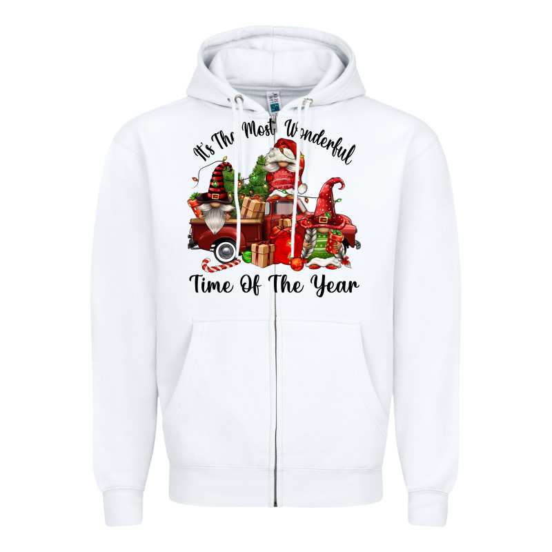 Its The Most Wonderful Time Of The Year Zipper Hoodie by FaDigitalArtStudio | Teevron