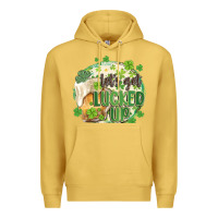 Antique Gold let's get lucked up Premium Hoodie - MaliasSmallBusiness