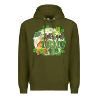 Army Green let's get lucked up Premium Hoodie - MaliasSmallBusiness