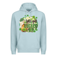Blue Mist let's get lucked up Premium Hoodie - MaliasSmallBusiness