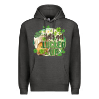 Charcoal Heather let's get lucked up Premium Hoodie - MaliasSmallBusiness