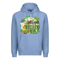 Colony Blue let's get lucked up Premium Hoodie - MaliasSmallBusiness