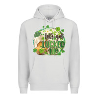 Dove Grey let's get lucked up Premium Hoodie - MaliasSmallBusiness