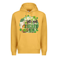 Mustard let's get lucked up Premium Hoodie - MaliasSmallBusiness