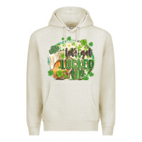 Oatmeal Heather let's get lucked up Premium Hoodie - MaliasSmallBusiness