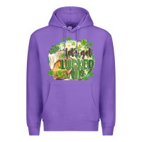 Purple let's get lucked up Premium Hoodie - MaliasSmallBusiness