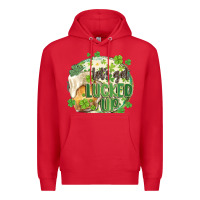 Red let's get lucked up Premium Hoodie - MaliasSmallBusiness