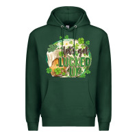 Sports Green let's get lucked up Premium Hoodie - MaliasSmallBusiness