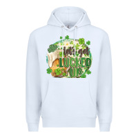 White let's get lucked up Premium Hoodie - MaliasSmallBusiness