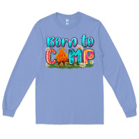 Colony Blue born to camp Long Sleeve Tee - Zillion Design Studio