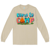 Mushroom born to camp Long Sleeve Tee - Zillion Design Studio