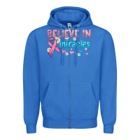 True Royal believe in miracles with ribbon Zipper Hoodie - HRA Design Shop