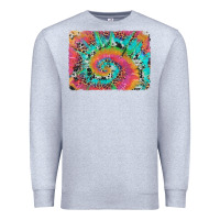 Heather Grey tie dye leopard cowhide glitter background Premium Sweatshirt - Artiststas