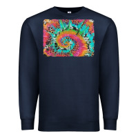Navy tie dye leopard cowhide glitter background Premium Sweatshirt - Artiststas