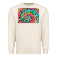 Sandshell tie dye leopard cowhide glitter background Premium Sweatshirt - Artiststas