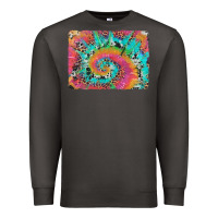Smoke tie dye leopard cowhide glitter background Premium Sweatshirt - Artiststas