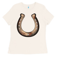 Bone western horseshoe Ladies Tee - BarkalooDesign