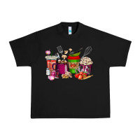Black lunch lady coffee cups Urban Heavy Tee - texasbilliewilder