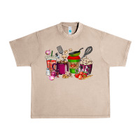 French Oak lunch lady coffee cups Urban Heavy Tee - texasbilliewilder
