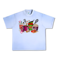 Grape Ice lunch lady coffee cups Urban Heavy Tee - texasbilliewilder