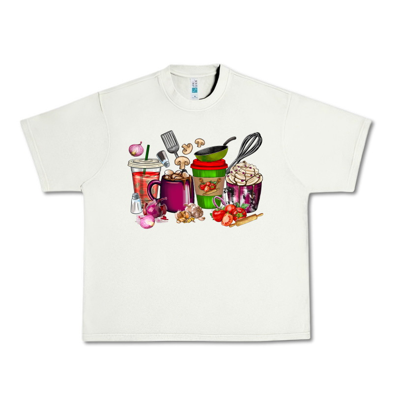 Lunch Lady Coffee Cups Urban Heavy Tee by texasbilliewilder | Teevron