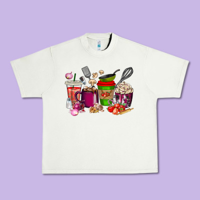Urban Heavy Tee lunch lady coffee cups