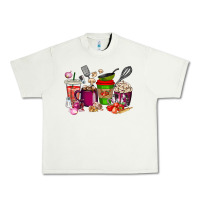 Pistachio lunch lady coffee cups Urban Heavy Tee - texasbilliewilder