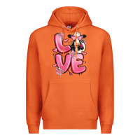 Carrot love cow valentine's day Premium Hoodie - MaliasSmallBusiness