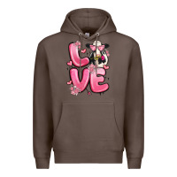 Coffee love cow valentine's day Premium Hoodie - MaliasSmallBusiness