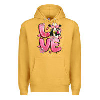 Mustard love cow valentine's day Premium Hoodie - MaliasSmallBusiness