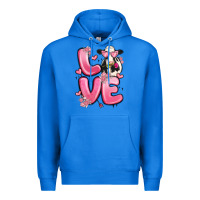 True Royal love cow valentine's day Premium Hoodie - MaliasSmallBusiness