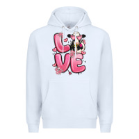 Love Cow Valentine's Day Premium Hoodie | Teevron