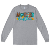 Heather Grey mother hustler Long Sleeve Tee - texasbilliewilder