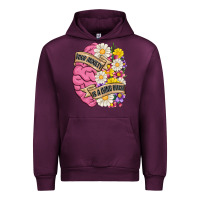 Mauve Wine your anxiety is a lying bitch Urban Hoodie - MaliasSmallBusiness