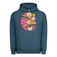 Pigment Midnight Navy your anxiety is a lying bitch Urban Hoodie - MaliasSmallBusiness