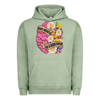 Pigment Oil Green your anxiety is a lying bitch Urban Hoodie - MaliasSmallBusiness