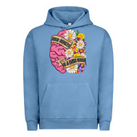 Pigment Pebble Blue your anxiety is a lying bitch Urban Hoodie - MaliasSmallBusiness