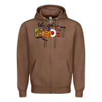 Chestnut Let's Get Spooky Zipper Hoodie - CowhideDigitalArt