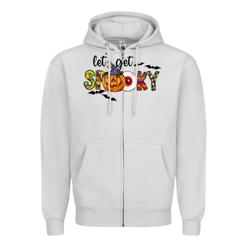 Let's Get Spooky Zipper Hoodie by CowhideDigitalArt | Teevron