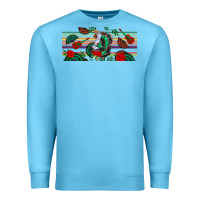 Ocean Blue flamenco dancer libbey glass Premium Sweatshirt - BundleAndBundleShop