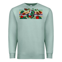 Seafoam flamenco dancer libbey glass Premium Sweatshirt - BundleAndBundleShop